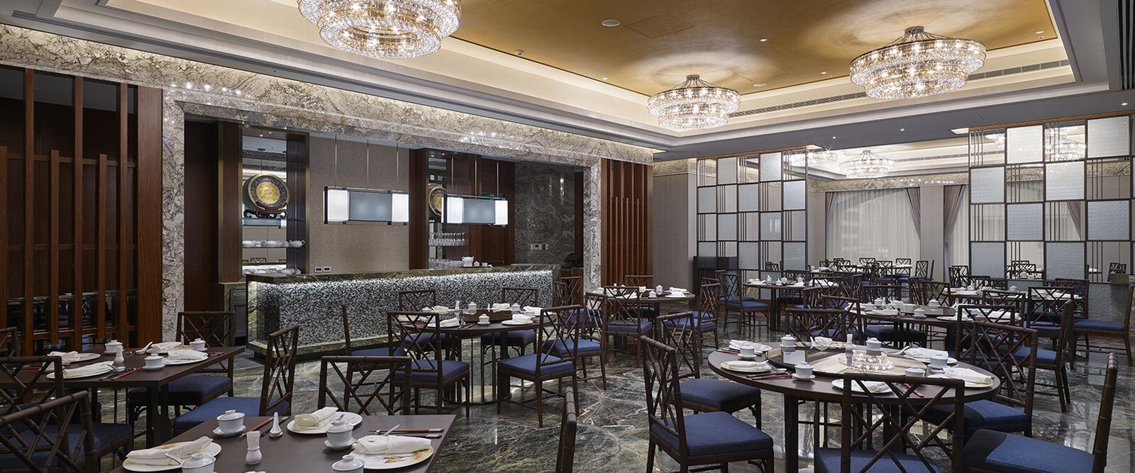 The dining room of MIPON Taiwanese restaurant at Grand Mayfull Hotel Taipei