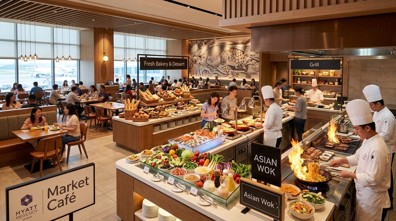 桃園國際機場凱悅酒店 Market Cafe 自助百匯多元餐點